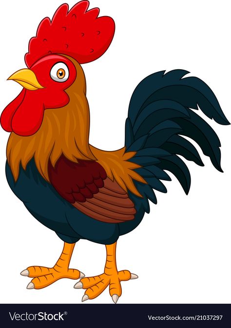 Cartoon Rooster, Drawing Ideas For Kids, Amazing Drawing Ideas, Inkscape Tutorials, Chicken Painting, School Wall Art, Farm Theme, Cute Cartoon Animals, Art Drawings For Kids