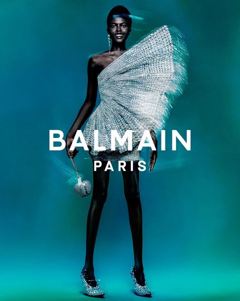 BALMAIN Paris Fall 2023 Campaign Is Sublime Black Beauty on Steroids — Anne of Carversville Rafael Pavarotti, Museum Fashion, South Sudan, Brand Campaign, Balmain Paris, Fashion Advertising, Fashion Gallery, Artist Style, Fall 2023