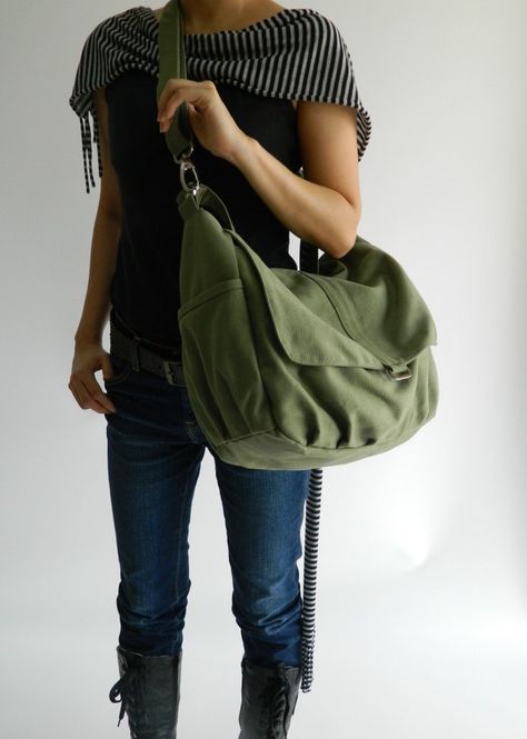 Smoke Green Messenger 15 Laptop Bag Canvas Diaper Bag - Etsy Christmas Big Sale, Canvas Laptop Bag, Travel Crossbody, Animal Bag, Minimalist Bag, Diaper Bag Tote, Stylish Mom, Crossbody Bags For Travel, Canvas Messenger Bag