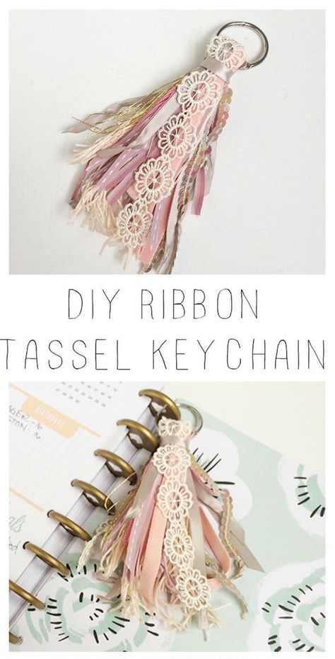 No Sew Crafts To Sell, Diy Bible Tassels How To, Pom Pom Gifts, Tassle Bible Bookmark Diy, How To Make Bookmark Tassels, Ribbon Tassels Diy, Tassel Bookmark Diy, How To Make A Bible Tassel, Crafts With Charms