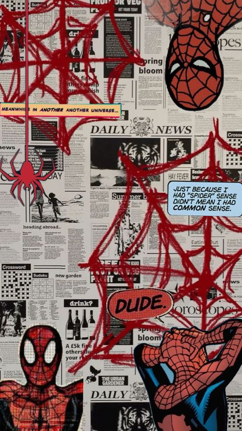 #spiderman #spidermanaesthetic Subtle Spiderman Wallpaper, Spider Man Home Screen, Spiderman Home Screen, Spiderman Icons, Spiderman Home, Stussy Wallpaper, Street Art Quotes, Printable Wall Poster, Spiderman Wallpaper