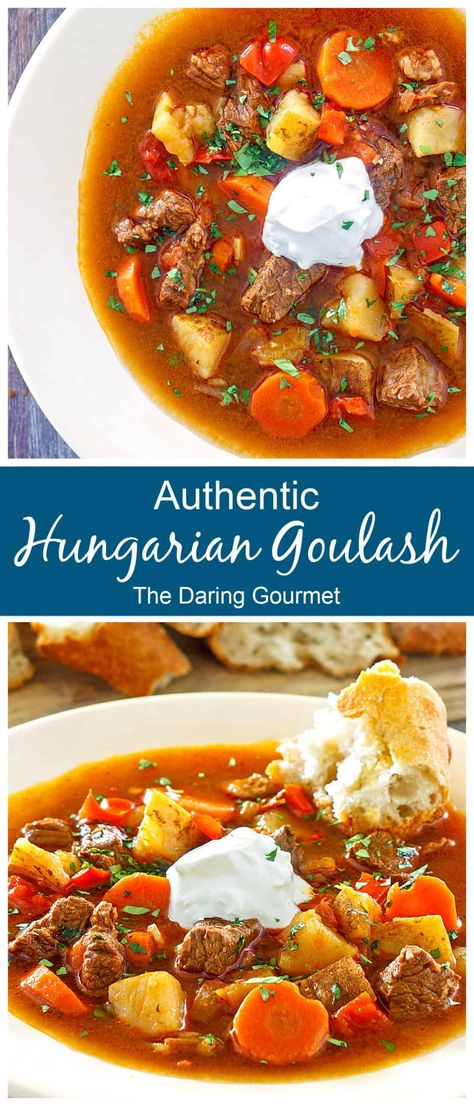 Goulash Soup, Hungarian Goulash, Goulash Recipe, Hungarian Cuisine, Goulash Recipes, Austrian Recipes, National Dish, Hungarian Recipes, Goulash