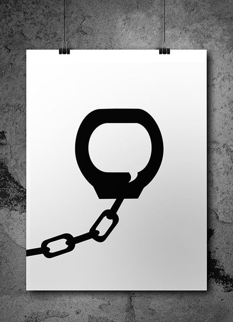 75 Negative Space Graphic Design, Police Poster, Protest Poster, Martin Luther King Jr Quotes, Negative Space Design, 광고 디자인, Visual Metaphor, Publicidad Creativa, Graphic Poster Art