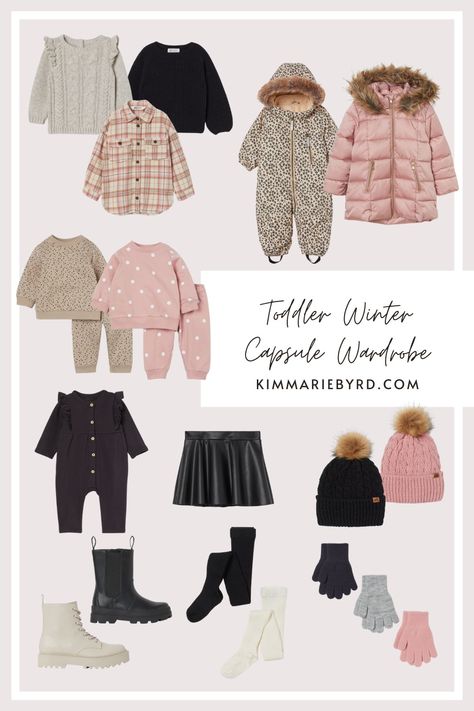 Toddler Girl Winter Outfits, Toddler Girl Outfits Winter, Toddler Cold, Basic Capsule Wardrobe, Girls Winter Outfits, Fall Winter Capsule Wardrobe, Kids Winter Outfits, Baby Girl Clothes Winter, Toddler Wearing