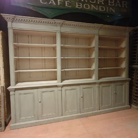 EXCEPTIONAL IRISH BOOKCASE French Country Side, Swedish Gustavian Furniture, Pine Kitchen Cabinets, French Bookcase, Alcove Cupboards, Antique Oak Furniture, Gustavian Furniture, Breakfront Bookcase, Antique Bookcase