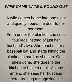 WIFE CAME LATE & FOUND OUT (FUNNY SHORT STORY) – Trending Stories, News, Entertainment, Health, Funny & Celebrity buzz Humorous Short Stories, Short Funny Stories, Short Stories To Read, Quotes Funny Life, Funniest Short Jokes, Couples Jokes, Inspirational Short Stories, English Short Stories, Best Short Stories