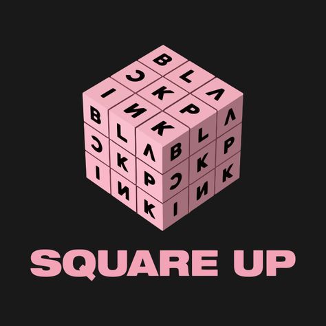 Blackpink Logos, Blackpink Album Cover, Blackpink Lyrics, Blackpink Logo, Album Blackpink, Blackpink Album, Kpop Design, Blackpink Wallpapers, Blackpink Square Up