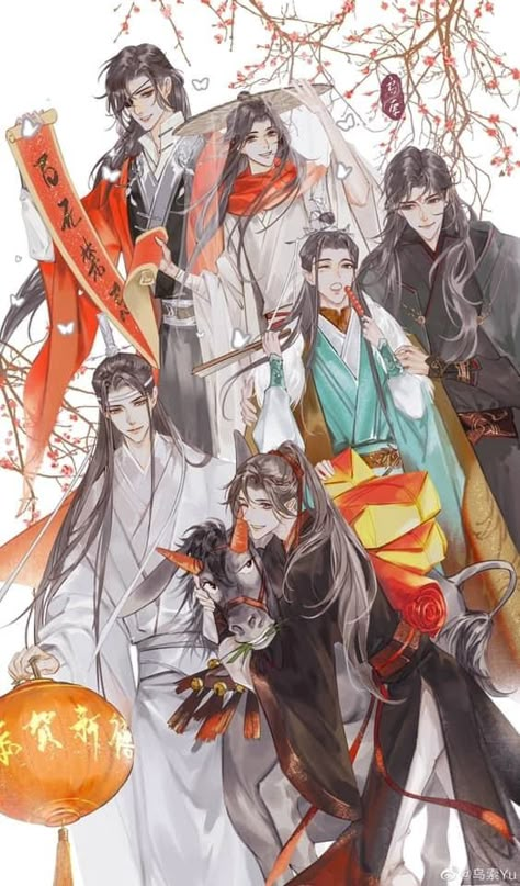 Mxtx Crossover, Actors Funny, Chinese Cartoon, Scum Villain, Heavens Official Blessing, Novel Characters, Mo Xiang Tong Xiu, Heaven Official's Blessing, Demonic Cultivation