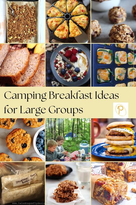 Camping Breakfast Ideas for Large Groups Camping Breakfast Ideas For A Crowd, Crochet Star Stitch Blanket, Large Group Camping, Star Stitch Blanket, Crochet Basic Stitches, Camping Breakfast Ideas, Group Breakfast, Pioneer Living, Easy Camping Breakfast