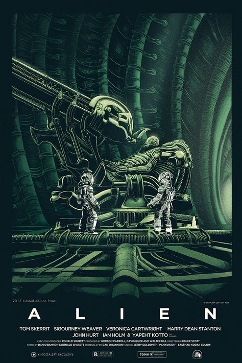 Alien by Nicolas Alejandro Barbera Alien Movie Poster, Mondo Posters, Giger Alien, Alien Movie, Alien 1979, Alien Artwork, Arte Alien, Sigourney Weaver, Aliens Movie