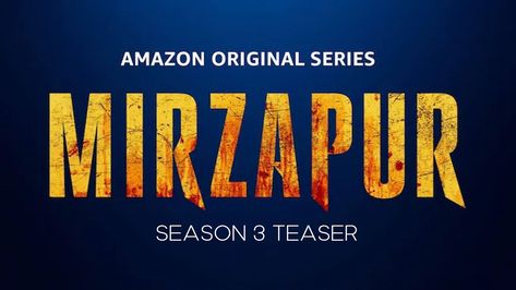 Mirzapur Season 3 Teaser | Amazon Prime | 4K Power Hungry, Shannen Doherty, Hope Symbol, Amazon Prime, American Horror, Horror Stories, Chris Hemsworth, American Horror Story, Season 3