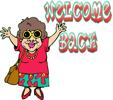 welcome-back-379455.gif (375×334) Welcome Back From Vacation, Welcome Back Quotes, Welcome Back Pictures, Welcome Clipart, Birthday Clip Art Free, Free Birthday Clipart, Happy Thanksgiving Clipart, Birthday Cake Clip Art, Christmas Lights Clipart