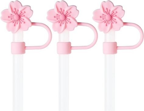 Amazon.com: 3Pcs Flowers Silicone Straw Cover Cap for Pink Stanley Cup, 0.4in Cute Straw Topper Accessories for 40 oz/30 oz Stanley Tumbler, Portable Protector Plugs Valentines Decor Gifts for Kids Party Favors : Home & Kitchen Pink Stanley Cup, 30 Oz Stanley, Pink Stanley, Kids Party Favors, Straw Cover, Valentines Decor, Pink Cups, Drinkware Accessories, Stanley Tumbler