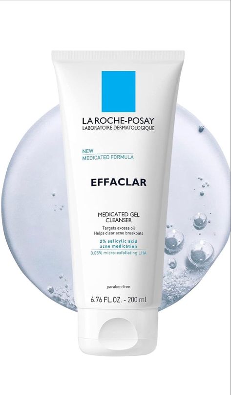 La Roche-Posay cleanser for acne and oily skin Oily Skin Facewash, Oil Free Face Wash, Oil Free Acne Wash, Salicylic Acid Cleanser, Control Oily Skin, La Roche Posay Effaclar, Cleanser For Oily Skin, Acne Face, Acne Face Wash