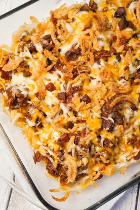 How to Make BBQ Bacon Cheeseburger Frito Pie - THIS IS NOT DIET FOOD Bbq Bacon Cheeseburger, Ground Beef And Bacon, Recipes Using Hamburger, Cheap Casserole Recipes, Frito Pie Recipe, Fritos Corn Chips, Ground Beef Casserole Recipes, Frito Pie, Cheeseburger Recipe