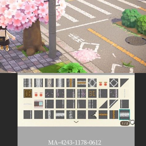 Citycore Paths Acnh, Animal Crossing Town Path Codes, Japanese Road Acnh, Acnh Street And Sidewalk Codes, Japanese Road Animal Crossing, Acnh Street Path Design Code, Animal Crossing Design Codes Road, Citycore Animal Crossing Codes, Animal Crossing City Path