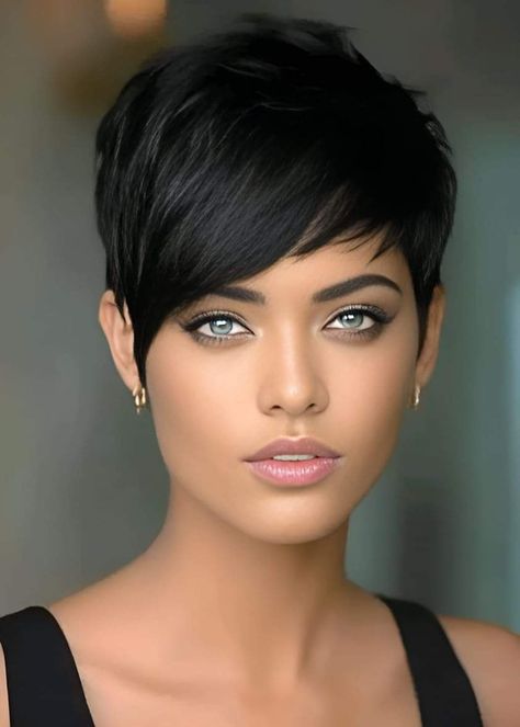 Kris Kardashian Haircut, Cute Pixie Haircuts, Longer Pixie Haircut, Short Hair Pixie Cuts, Short Sassy Hair, Super Short Hair, Edgy Short Hair, Sassy Hair, Pixie Haircuts