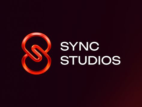 Concept The Sync Studios logo showcases an interlinked, fluid design symbolizing the seamless blend of technology and creativity.  The vibrant red color conveys energy, passion, and excitement, while the interconnected elements represent the unbroken connection within the web3 ecosystem and the immersive gaming experiences Sync Studios delivers. Synergy Logo Design Ideas, Flexible Logo System, Sync Logo, Logo Morph Animation, Dynamic Logo Animation, The Unbroken, Fluid Design, Studio Logo, Red Logo