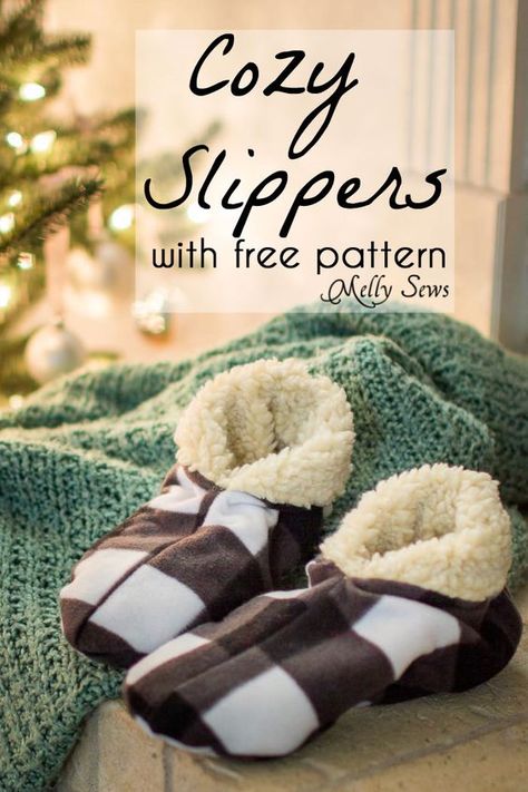 Hey y’all, today I’m sharing a slipper pattern to sew slippers from fleece. I have perpetually cold feet. Everyone who knows me knows this, and since I stopped teaching and work from home (many days in my pajamas) I have amassed a collection of warm socks and slippers so that I don’t have to put Read the Rest... Sew Slippers, Sewing Slippers, Fleece Sewing Projects, Reception Sarees, Fleece Slippers, Melly Sews, Holiday Hand Towels, Slipper Pattern, Diy Slippers