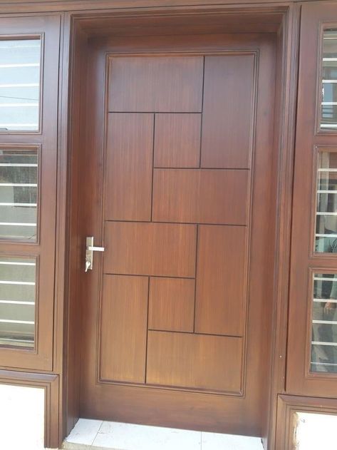 Teak Wood Single Door Designs, Mane Door Design Wood, Single Main Door Designs Teak Wood, Teak Wood Door Designs Modern, Sagon Wood Door Design, Teak Main Door Design, Teak Door Design Modern, Door Sunmica Design, Teak Main Door Design Entrance