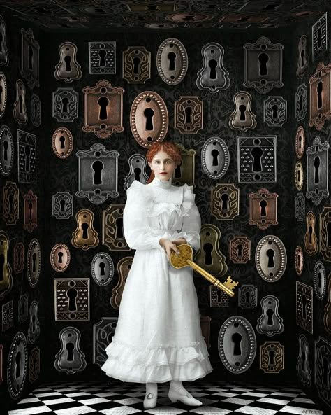 'So many locks' , made by: Beth Conklin Christian Schloe, Arte Peculiar, Alex Colville, Art Appliqué, Henry Miller, Paul Gauguin, Gcse Art, Here On Earth, Pop Surrealism