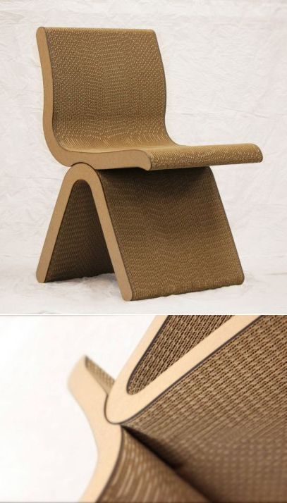 Easy to assemble UNA cardboard chair is 100% recyclable #recycled #upcycled #cardboard #chair Cardboard Chair, Organic Chair, Industrial Design Sketch, Upcycled Home Decor, Cardboard Paper, Cardboard Furniture, Easy Chair, Recycled Furniture, Metal Furniture