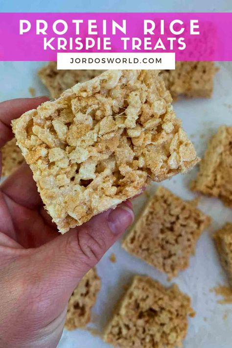 Whip yourself up a batch of protein rice krispies and get a little boost of muscle-building power with your sweet snack. Creamy Corn Dip, Rice Cake Snacks, Protein Rice, Before Workout, Rice Krispie Squares, Chocolate Parfait, Creamy Chocolate Cheesecake, Gluten Free Marshmallows, Corn Dip Recipes