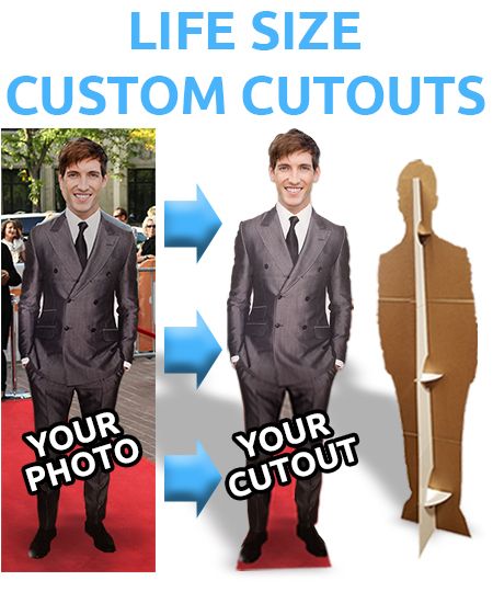 Life Size Cutouts Diy, How To Make Cardboard Cutouts, How To Make A Cardboard Cutout, How To Make Life Size Cutouts, Cardboard Cutouts Diy Photo Props, Life Size Picture, Diy Life Size Cutout, Diy Cardboard Character Cutouts, Life Size Photo Cutout