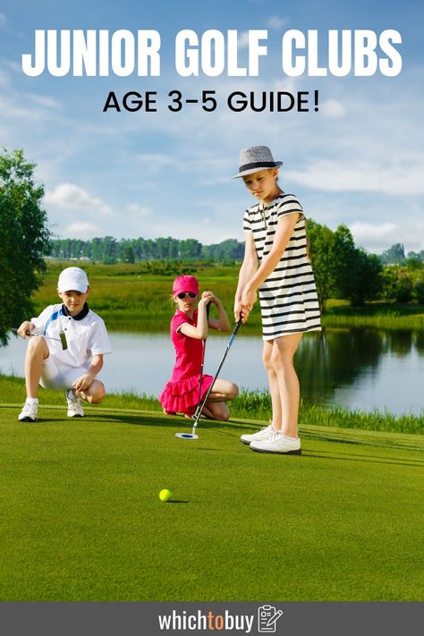 Junior Golf Clubs: We’ve compiled a list of the best picks for the junior golf clubs age 3-5 so that your child can start playing with the best equipment. And, since we know you’ll have some key questions, we have found all of the information you’ll need to help cheer your child on! #juniorgolfclubs #golf Golf Inspiration, Golf Club Sets, Kids Golf, Golf Design, Sponsored Posts, Play Golf, Kids Activities, Age 3, Golf Clubs