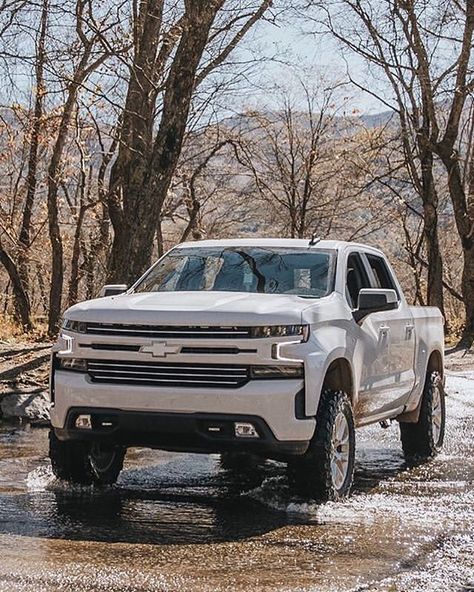 2019silverado on Instagram: “@jacobulrich17 2019 Chevy Silverado RST with 4” Ready Lift on 35” Gladiator Xcomps. 20x9 Stock LTZ wheels with 2 inch Bora Spacers on front…” 2019 Chevy Silverado, New Chevy Silverado, Abby Jimenez, Lifted Silverado, 2019 Silverado, Chevy Trucks Silverado, Silverado Truck, Friend Zone, White Truck