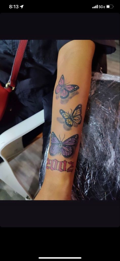 birth year tat idea Tattoo by  Jack Singer Tattoo Ideas Female Birth Year, Pretty Tattoos For Women Shoulder, Birth Year Tattoo Ideas For Women, Birth Year Tattoo Ideas, Birth Year Tattoo, Art Tattoo Ideas, Classy Tattoos For Women, Arm Tats, Idea Tattoo