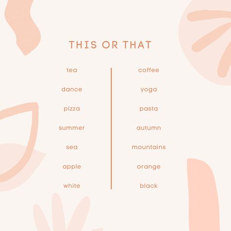 This, or that?! #thisorthat #fun #compare #thementalbar #coffeeteawellness Pizza Pasta, Coffee Tea, White And Black, Tea, Coffee, Quick Saves