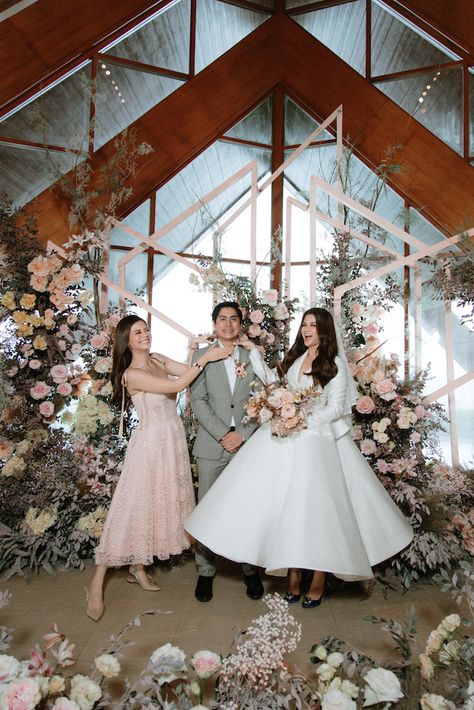 Wedding Ideas Philippines, Vern Enciso, Flower Wedding Ideas, Wild Flower Wedding, Philippine Wedding, Philippines Wedding, Yacht Party, Breathtaking Wedding, Ball Gown Skirt