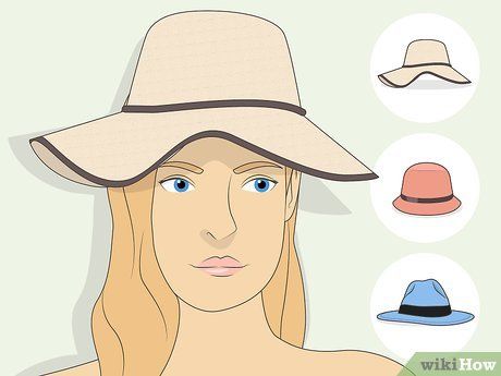 How to Choose Hats for Your Face Shape (with Pictures) - wikiHow Hats For Short Hair, Small Forehead, Oblong Face Shape, Glasses For Round Faces, Rectangle Face, Circle Face, Hats For Big Heads, Slimmer Face, Diamond Face Shape