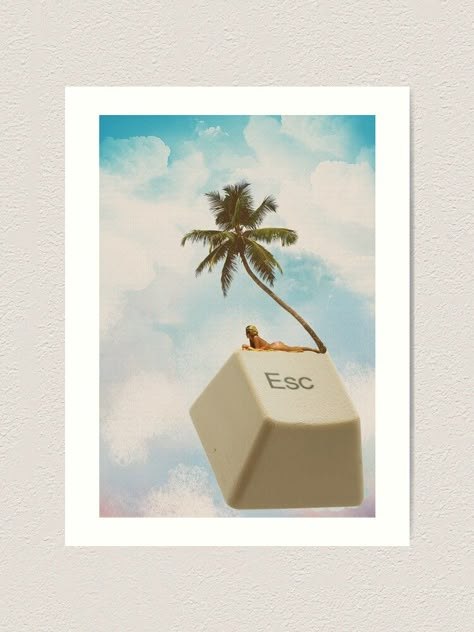 " Esc" Art Print by mensijazavcevic | Redbubble The Sweet Escape, Funny Artwork, Sweet Escape, Cool Posters, Digital Collage, Abstract Watercolor, Medium Art, Wall Collage, The Sweet