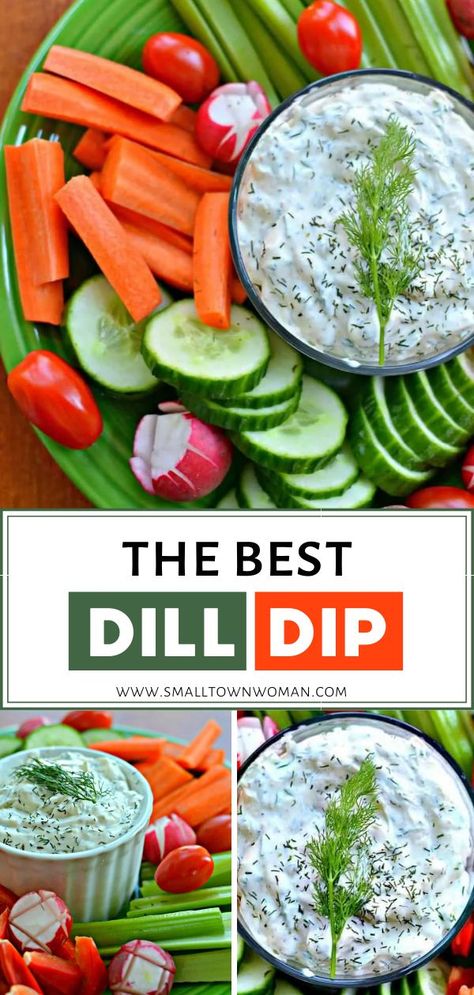 Crabby Snacks, Dill Dip Recipe, Homemade Staples, Dill Dip Recipes, Vegetable Dip Recipe, Easter Appetizers Easy, Small Town Woman, Easter Food Appetizers, Dill Recipes