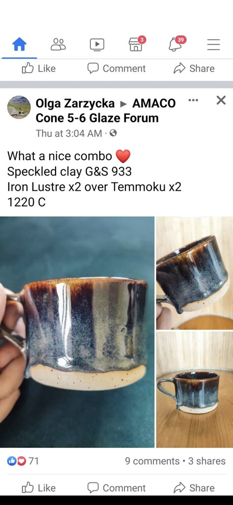 Amaco Temmoku Glaze Combinations, Temmoku Glaze Combos, Amaco Temmoku, Crazy Ceramics, Temmoku Glaze, Clay Glazing, Painting Pottery, Clay Classes, Glaze Combinations