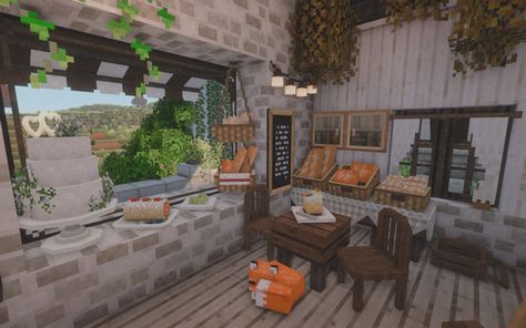 Minecraft Coffee Shop, Minecraft Japanese, Minecraft Idea, Cottagecore Minecraft, Japanese Town, Minecraft Decorations, Minecraft Architecture, Minecraft Crafts, Minecraft Builds