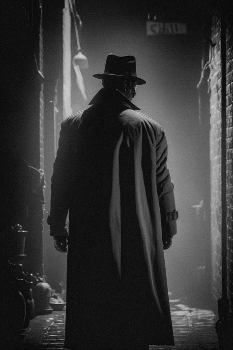 How to Wear a Trench Coat Without Looking Like a 1930s Detective | Primer Noir Outfit Men, 1940s Detective Aesthetic, 1930s Detective Aesthetic, 1900s Detective Aesthetic, Detective Outfit Men, Detective Aesthetic Outfit, Japanese Detective, 1940s Detective, Detective Man