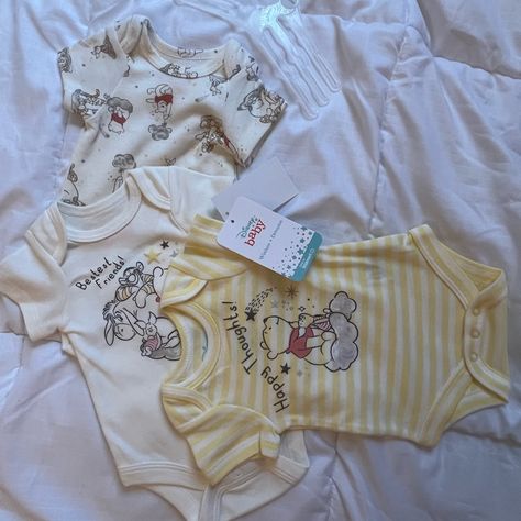 Disney 3 Pcs Bodysuit For Newborn This Really Perfect Material Soft,Comfortable Good For Relaxing. 3 Pcs All On Nice Color Material:Cotton & Polyester Condition: New With Tag Size : New Born (Unisex) Baby Boy Stuff, Newborn Stuff, Newborn Baby Boy Clothes, Baby Nursery Closet, Classic Baby Clothes, Baby Clothes Newborn, Newborn Baby Clothes, Newborn Clothes, Baby Boy Dress