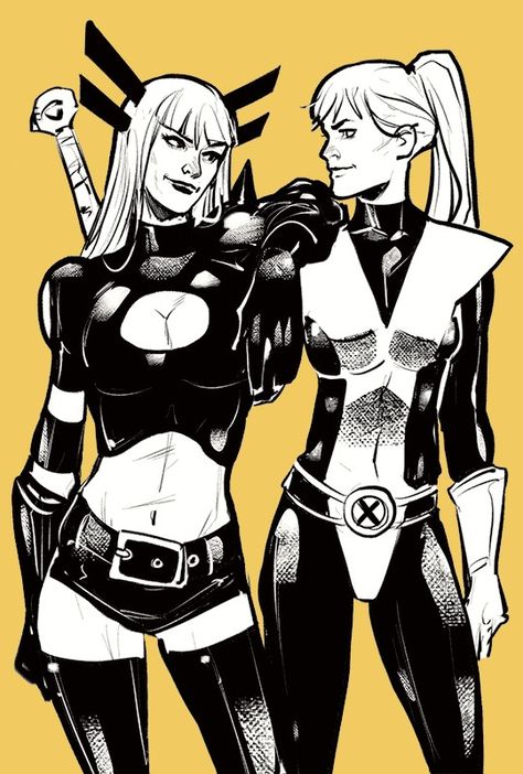 Rasputin Art, Magik Xmen Fanart, Illyana Rasputin Magik, Kate Pryde, Kitty Pryde And Illyana Rasputin, Rasputin Memes, Magik Marvel, Illyana Rasputin, Marvel Ladies