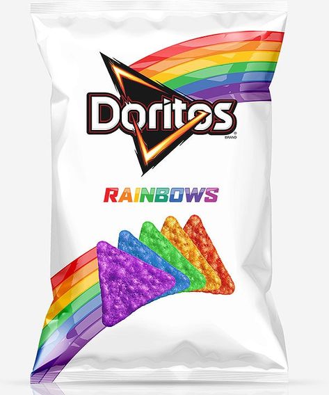 The new, special edition Doritos have the potential to liven up in-flight snack baskets. Homemade Squishies, Paper Toys Template, Junk Food Snacks, Rainbow Paper, Hello Kitty Pictures, It Gets Better, Oprah Winfrey, Paper Toys, Rainbow Colors