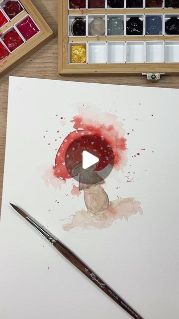 Melli Stelzl on Instagram: "Mushroom 🍄
Step by Step 
Ich wünsch euch einen tollen Sonntag 
Material :
@sennelier1887_germany 
#card #cards #cardideas #cardmaking #cardmaker #autumn #brushpen #brushpens #lettering #letters #letteringart #handlettering #handpainted #handmade #bujo #watercolor #watercolour #watercolorart #easypainting #tutorial #tutorials #art #herbst #letteringdaily #handwriting #bujoinspiration #bujoideas #bulletjournal #bulletjournaling" Mushroom Watercolor Paintings, Mushroom Birthday, Mushroom Watercolor, Watercolor Mushroom, Tutorials Art, Lettering Letters, Woodland Watercolor, Bujo Inspiration, Letter Art