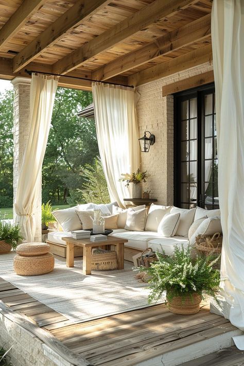 14 Breathtaking Covered Patio Ideas That WOW 23 Backyard Covered Porch Ideas, Private Patio Ideas Master Bedrooms, Covered Veranda Ideas, Backyard Must Haves, Outdoor Covered Patio Ideas, Covered Outdoor Patio Ideas, Patio Extension Ideas, Porches Ideas, Cozy Back Porch Ideas