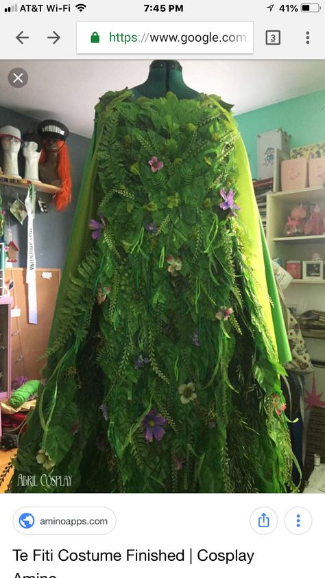 Te Fiti Costume, Dryad Costume, Moana Halloween Costume, Disney Princess Diy, Karneval Diy, Mother Nature Costume, Costume Family, Te Fiti, Troll Costume