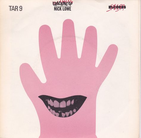 Nick Lowe - Cracking Up (Vinyl, 7", Single) Barney Bubbles, Minimalist Book Cover, Nick Lowe, Amazing Book Covers, Minimalist Book, Peter Saville, Best Book Covers, Rock Posters, Album Cover Art