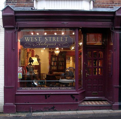 Antique Shop, Dorking, Surrey, UK - Love to hit all "junk" stores Shop Facade, Period Furniture, Shop Fronts, Shop Front, Antique Shop, Cafe Shop, Store Front, Shop Window, Antique Stores