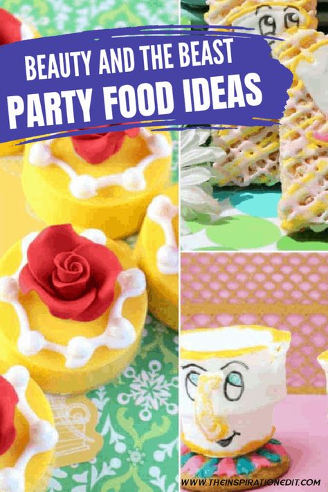 Beauty And The Beast Foods, Beauty And The Beast Snack Ideas, Beauty And The Best Food Ideas, Beauty And The Beast Food Ideas, Beauty And The Beast Snacks, Beauty And The Beast Themed Food, Beauty And The Beast Party Food, Beauty And The Beast Treats, Yellow Party Foods