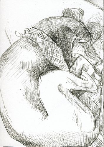 curled up dog Dog Curled Up Drawing, Dog Curled Up, Composition Drawing, Up Dog, Inspo Board, Dog Drawing, Birds Eye View, Birds Eye, Animal Theme