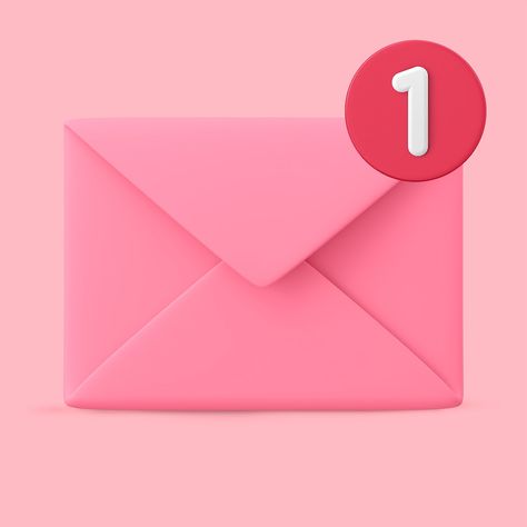 3d Envelope, Aesthetic Highlight Covers Instagram Pink, Instagram Design Layout, Email Icon, Business Branding Inspiration, Email Notification, Cool Bunk Beds, Rose Gold Wallpaper, Instagram Creative Ideas